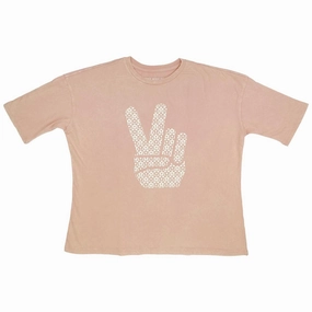 Breathable Stretch Fabric Seamless transition Peace Out Super Tee