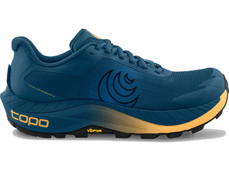 Multi Terrain Traction Pattern smooth stride sneakers Men's Topo MTN Racer 4 - High Cushion Trail Runner