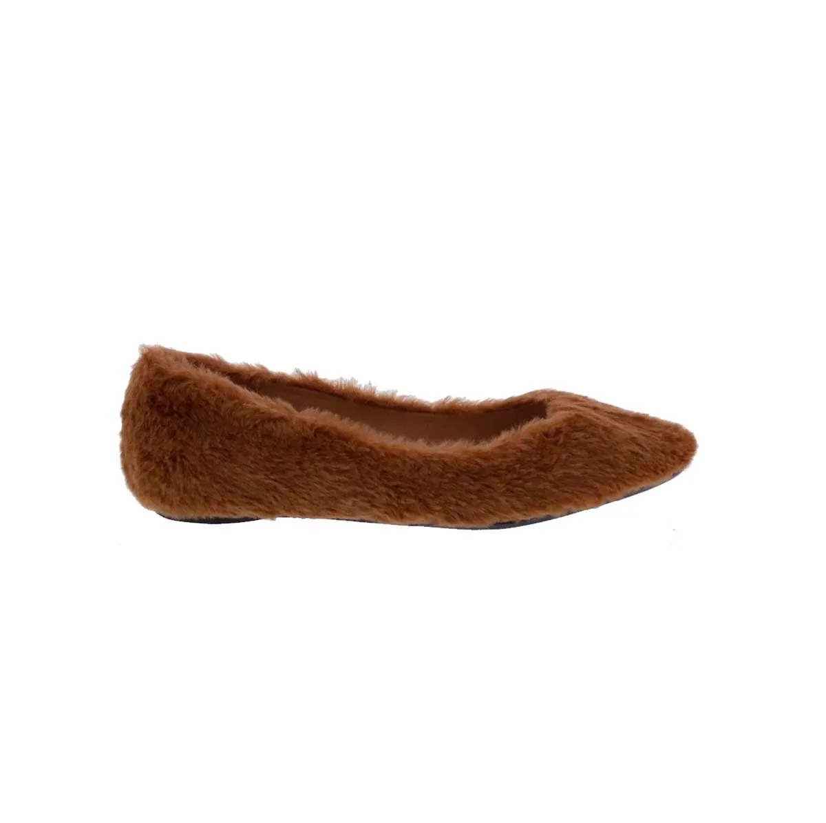 Comfortable Casual Wear Penny Loves Kenny Aaron F Women Flat Slip-on In Tan Faux Fur