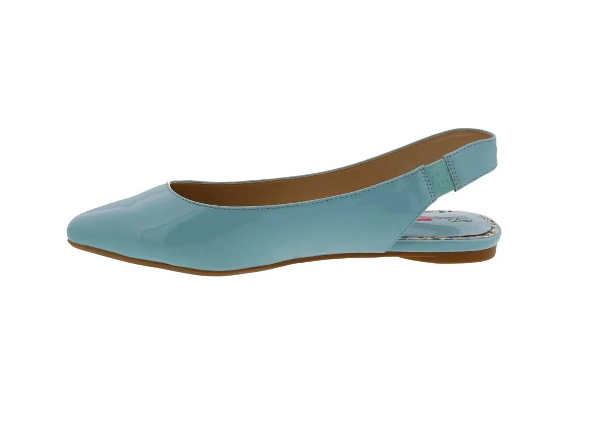 Penny Loves Kenny Apple Women Backstrap Shoe In Blue Patent Fashion Accents