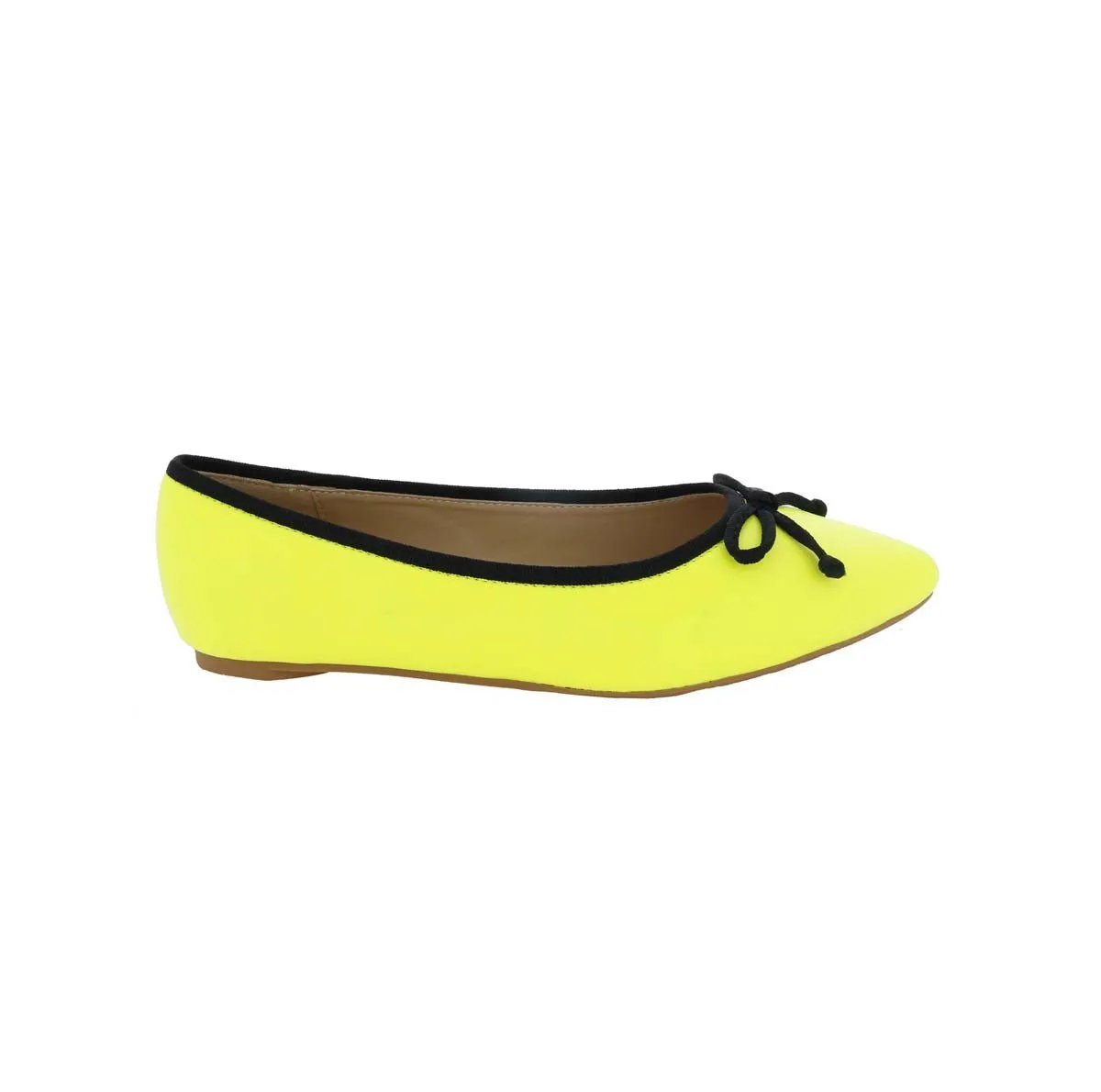 Train Ride Penny Loves Kenny Attack Women Flats Slip-on Shoe In Yellow Neon Synthetic