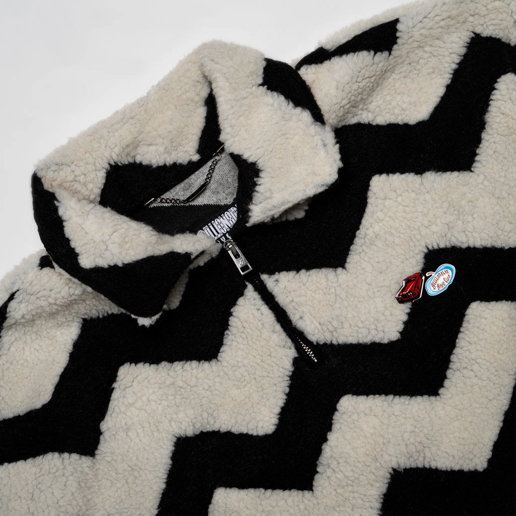 Billionaire Boys Club Brambleton Pullover - Black HighCollared Design smooth zipper