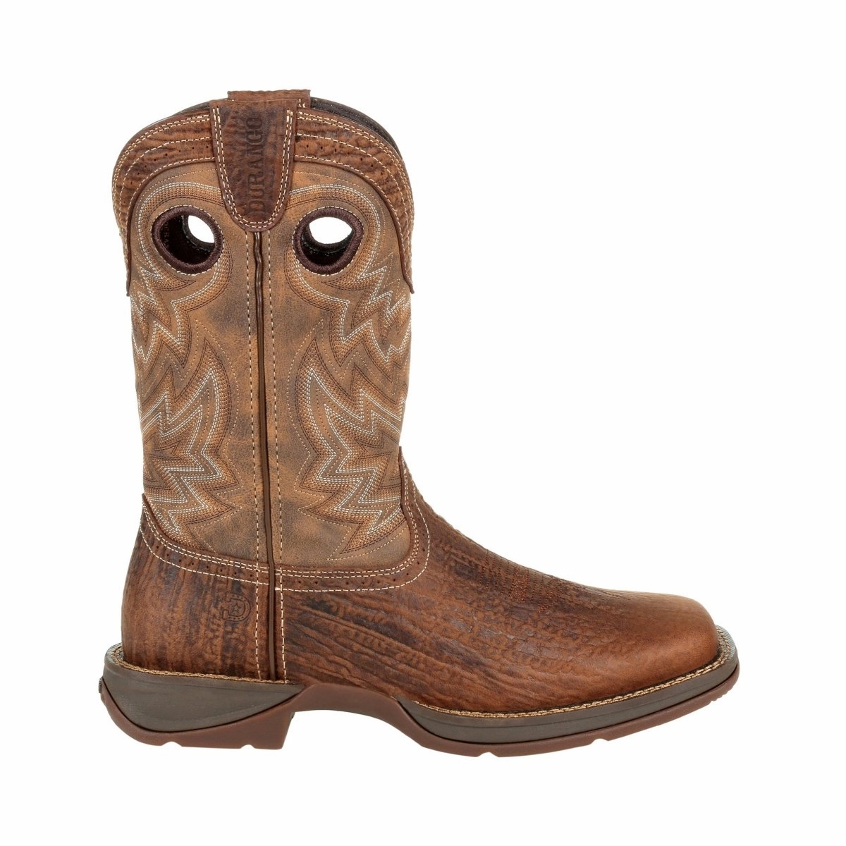 Durango Rebel Men's Western 11" Pull-on Work Boots Ddb0271 In Trail Brown Timeless Design Shank