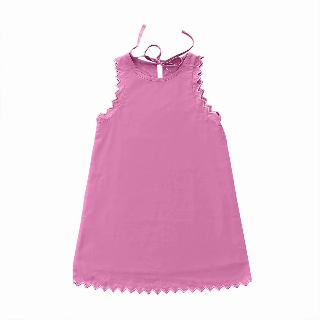 Durable Reinforcements Pink Embroidered Dress