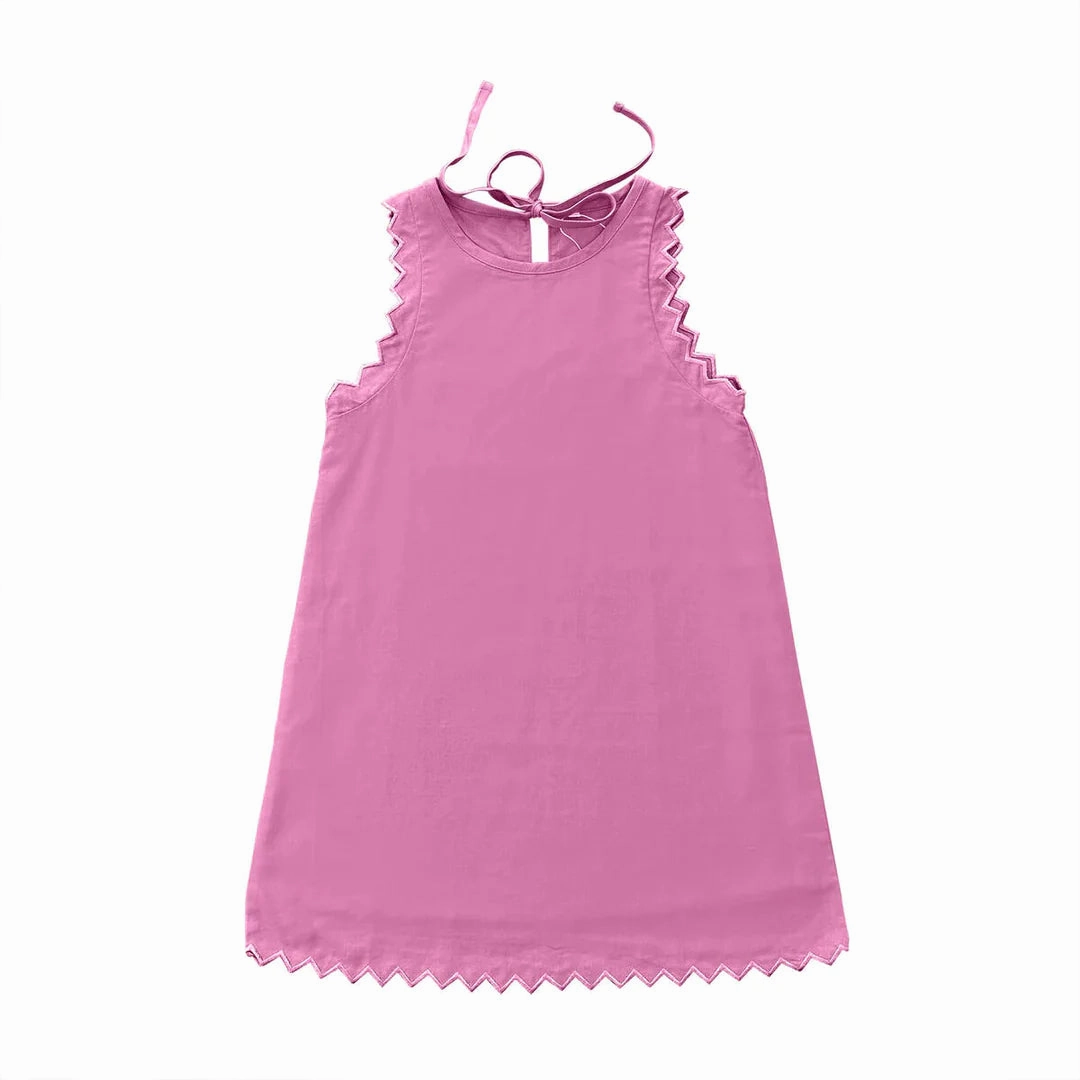 Fashion Accessory Pink Embroidered Dress