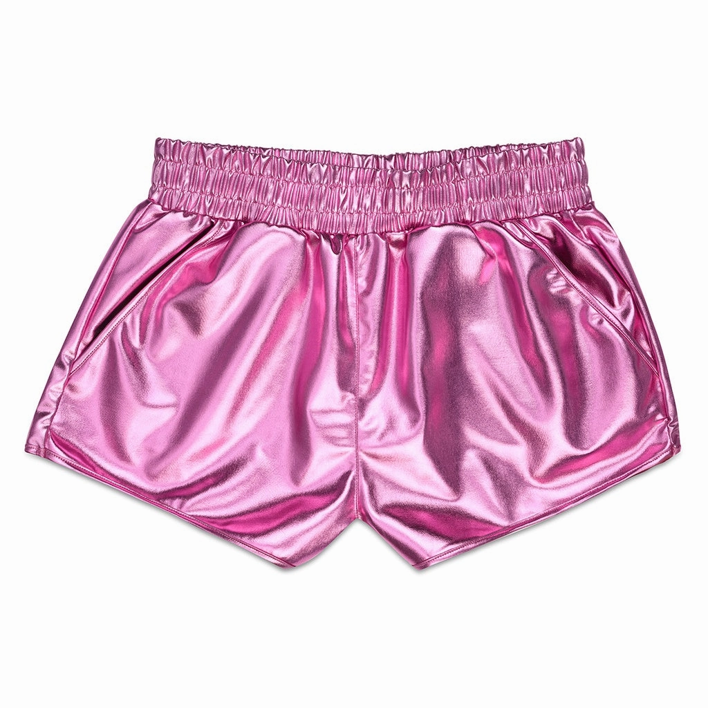 Pink Metallic Shorts AntiStaticMaterial
