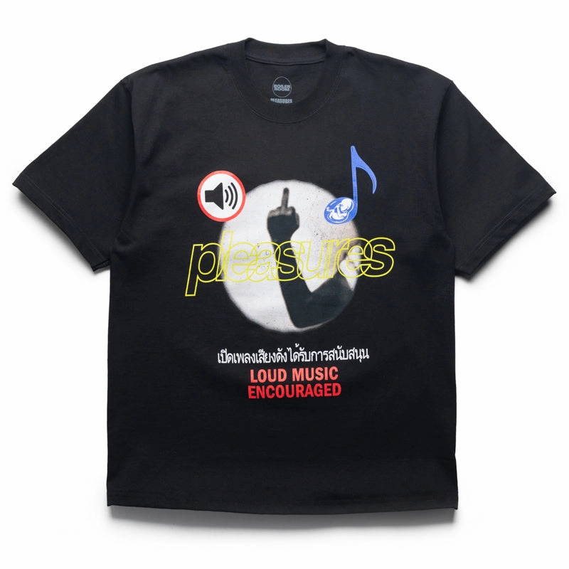 Pleasures Loud Music Tee - Black Breezy Comfort Polish Tone