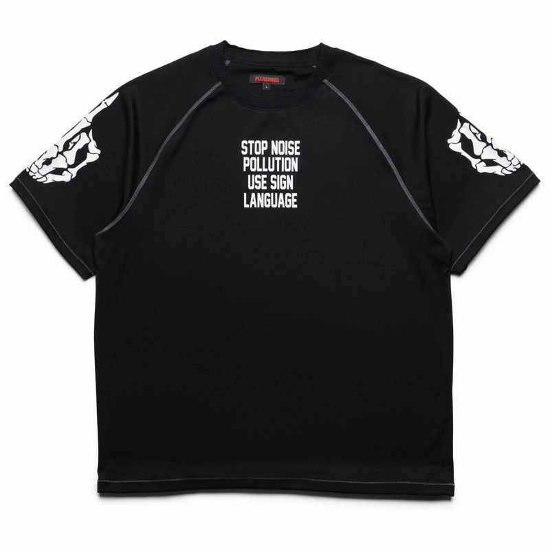 TemperatureRegulating Pleasures Pollution Boxy Raglan Tee - Black