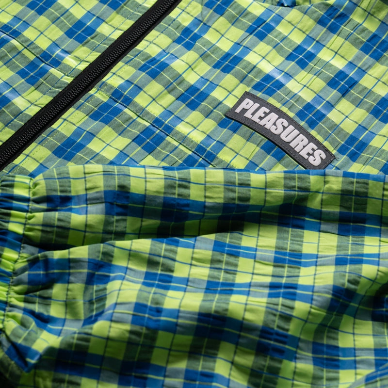 Pleasures Practice Hooded Jacket - Neon Airtight Zipper Practical Style