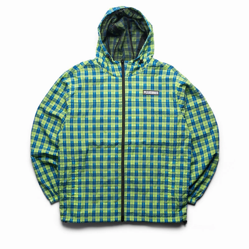 Flatlock stitching CompactKnit Pleasures Practice Hooded Jacket - Neon