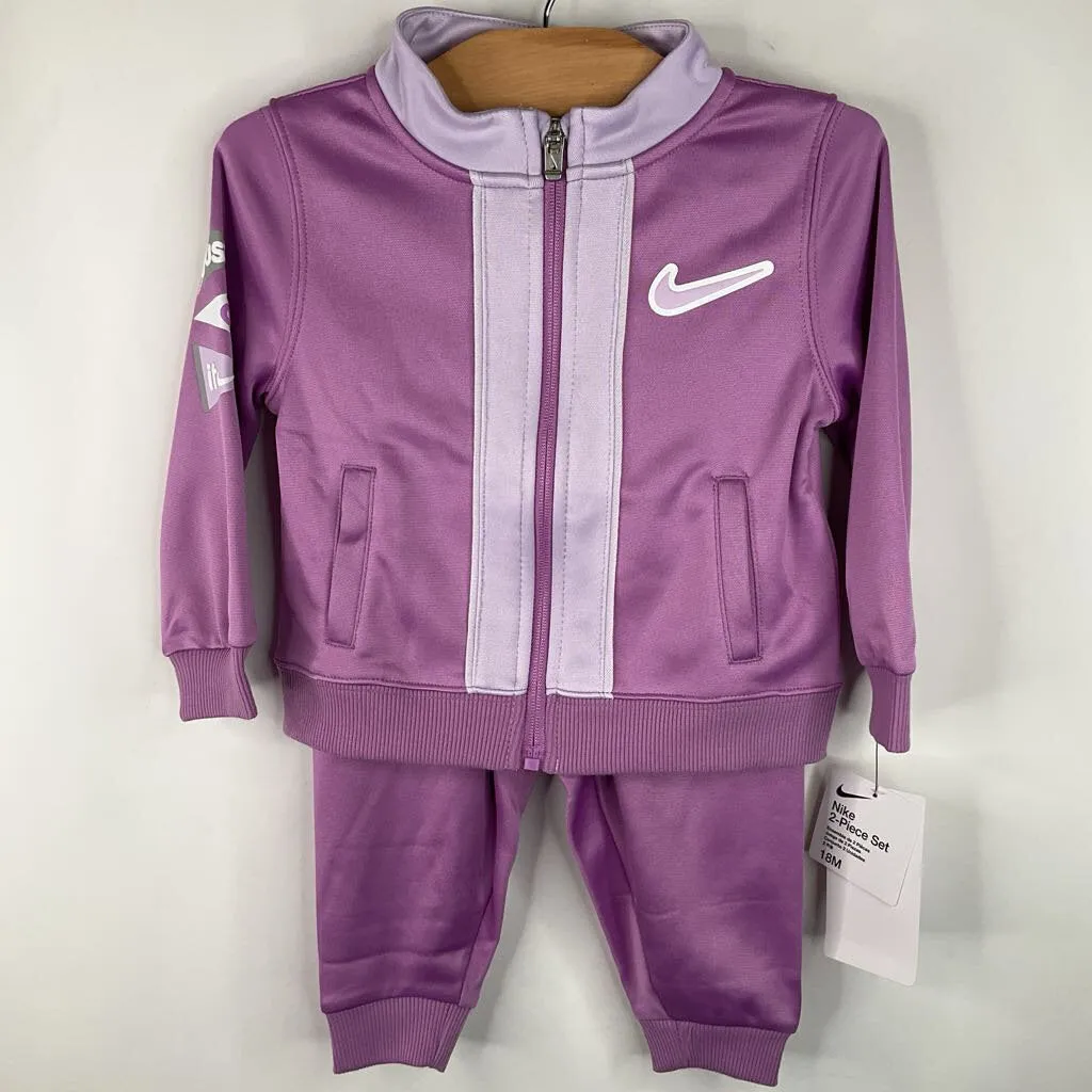 Size 18m: Nike Purple 2pc Track Set -NEW W/Tag Machine washable kids' clothes Hypoallergenic kids' clothes