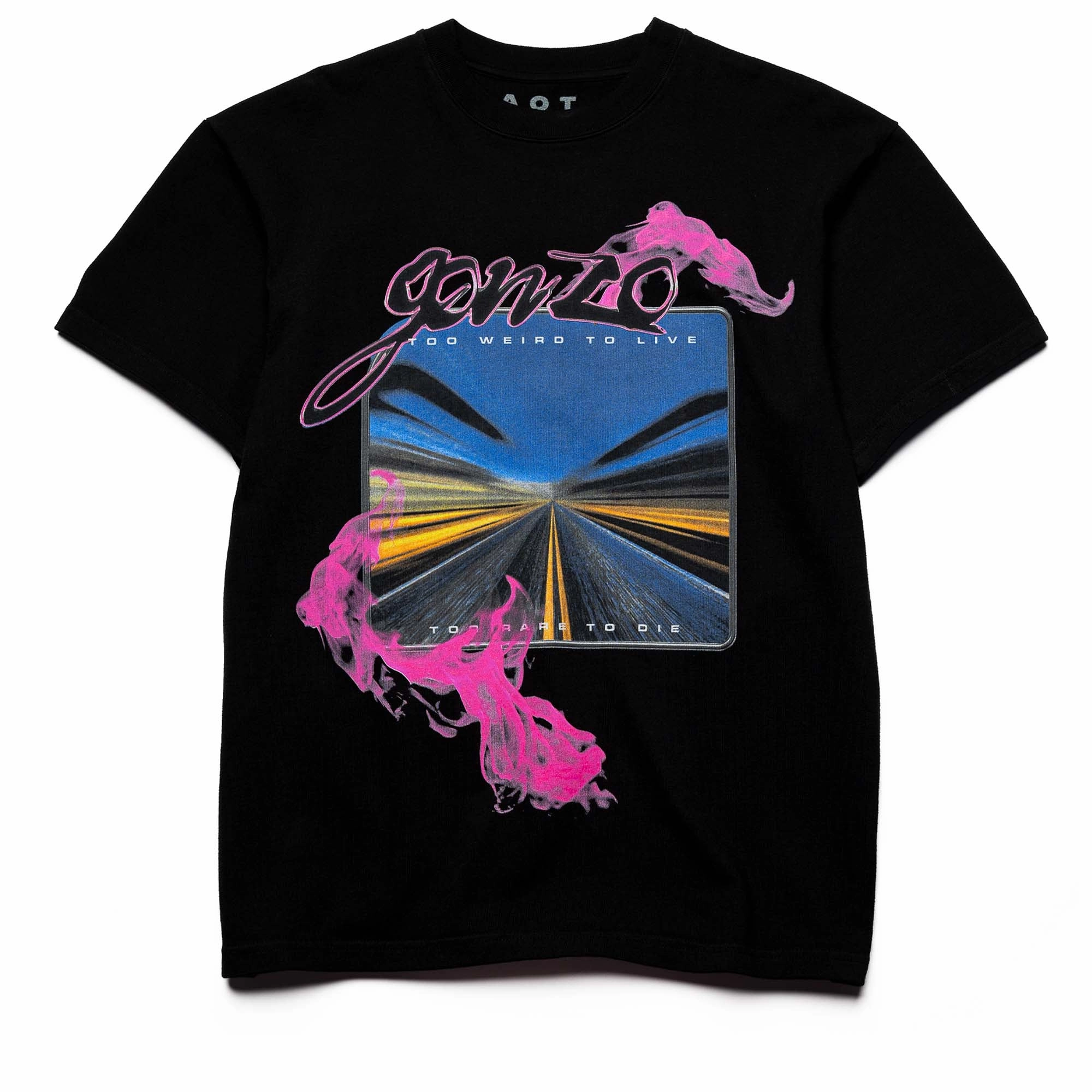 Always On Tour Gonzo Tee - Black Reversible Design Concept