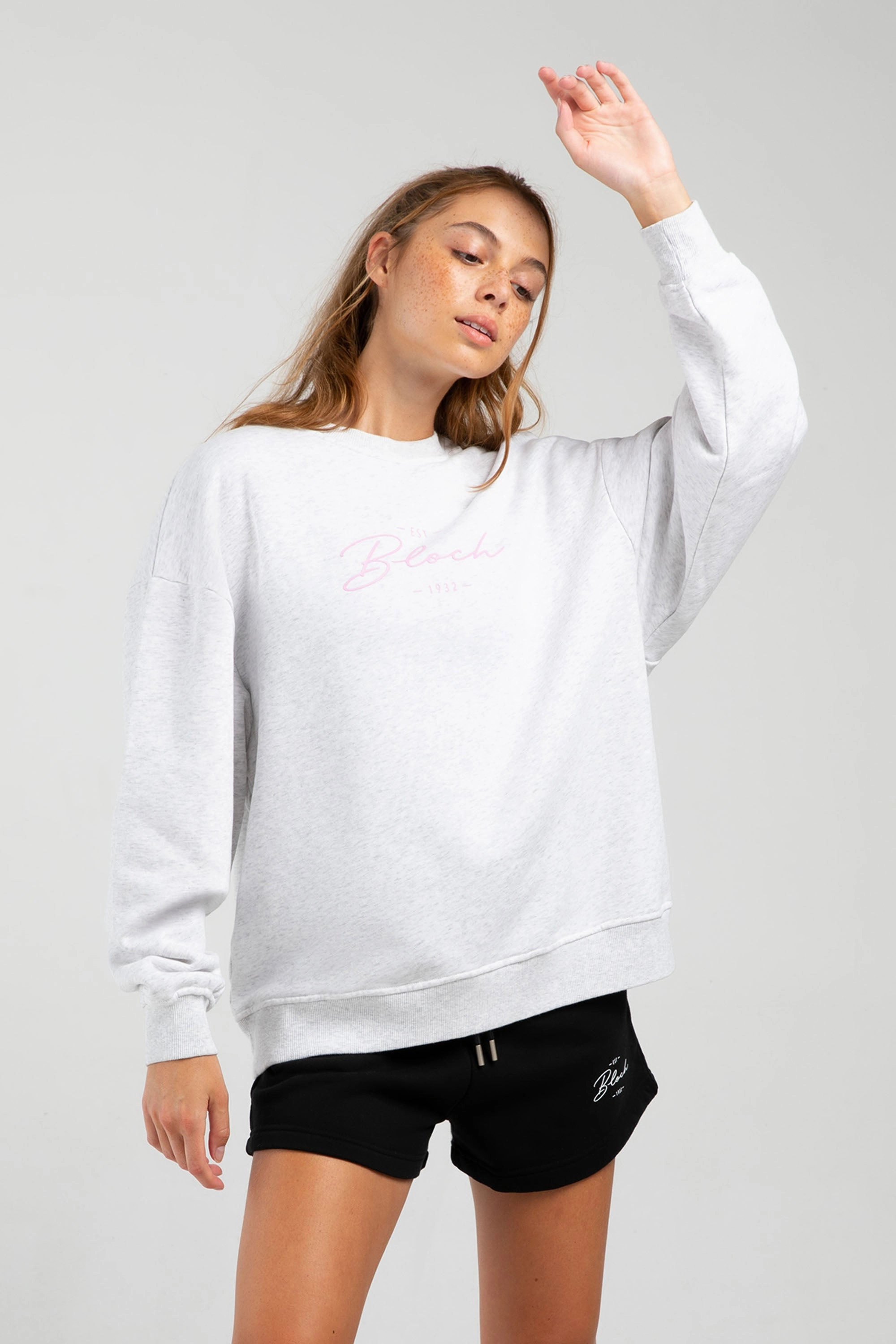 quick-drying Off-Duty Oversized Crew Sweatshirt
