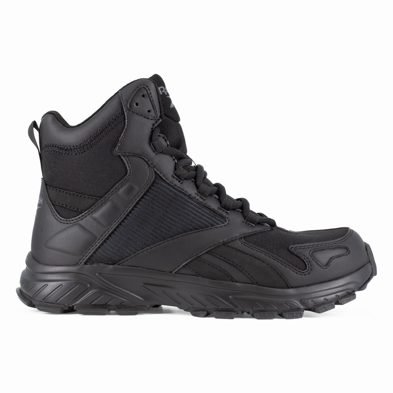 Grip Tread Pattern Rock Plate Technology Reebok Work Hyperium Tactical RB6650 Men's 6" Trail Running Tactical Boot In Black