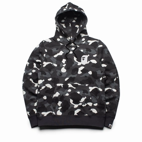 Bold Core A Bathing Ape City Camo Ape Head Pullover Hoodie - Black