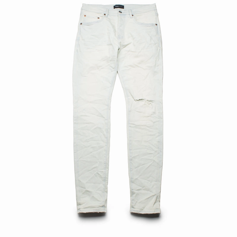 Conscious Fit Training Fit Purple Brand Low Rise Skinny Leg Vintage Knee Blowout Jean - Light Indigo