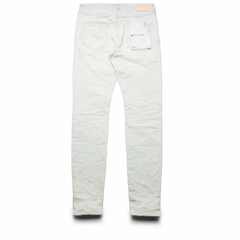 Open Glow Flexible Apparel Purple Brand Low Rise Skinny Leg Vintage Knee Blowout Jean - Light Indigo