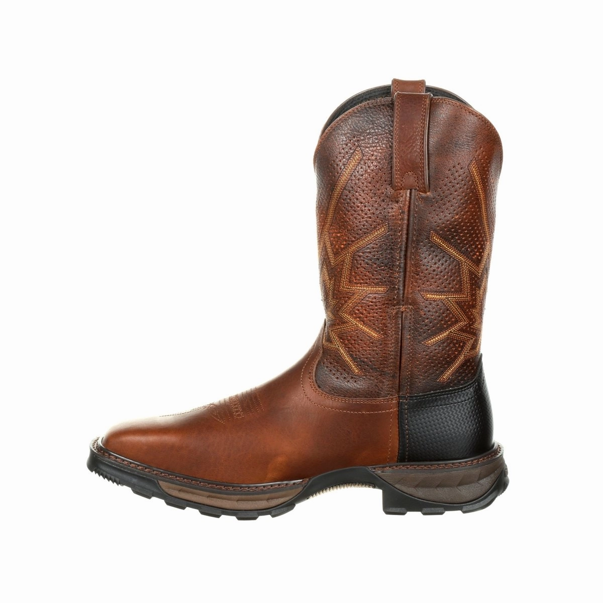 Durango Maverick Xp Men's Steel Toe Ventilated Pull-On Work Boots Ddb0175 In Tobacco All Purpose Support Comfortable Sole