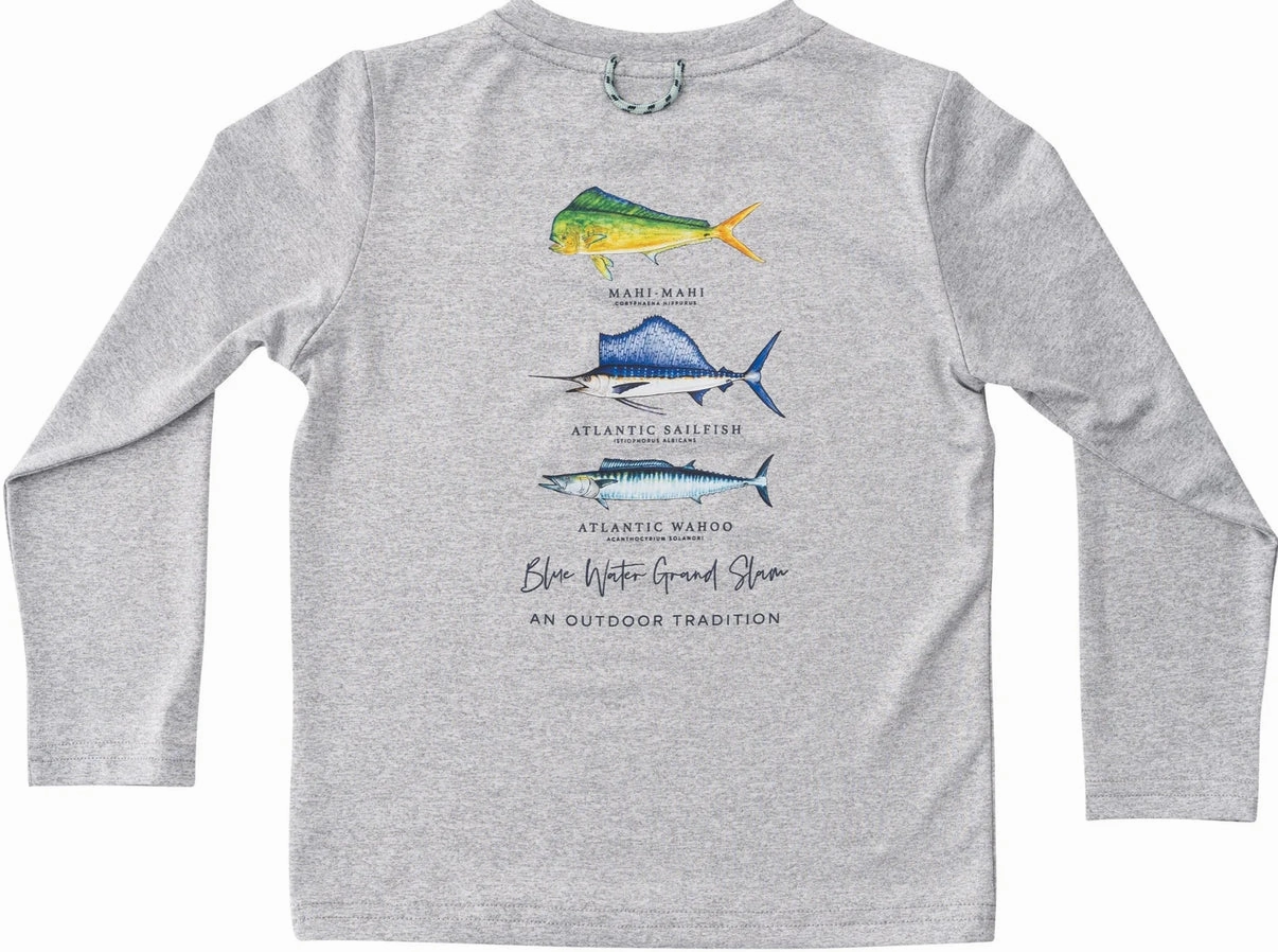 Pro Performance Long Sleeve Fishing T-Shirt- Gray EcoConscious Production