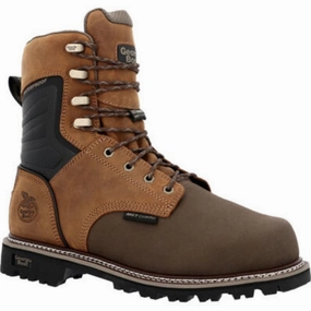Georgia Boot Brute Men's Guard Waterproof Work Boots Gb00643 In Brown Work Terrain