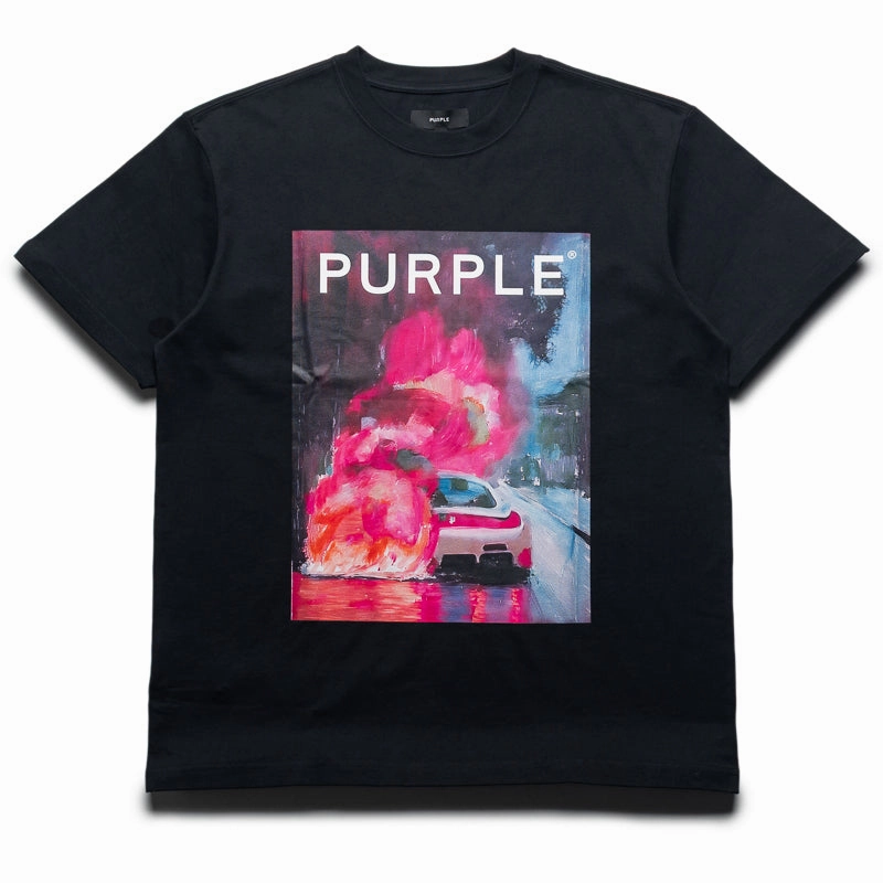 Purple Brand Carefree Tee - Black Street Sport Energy Flow