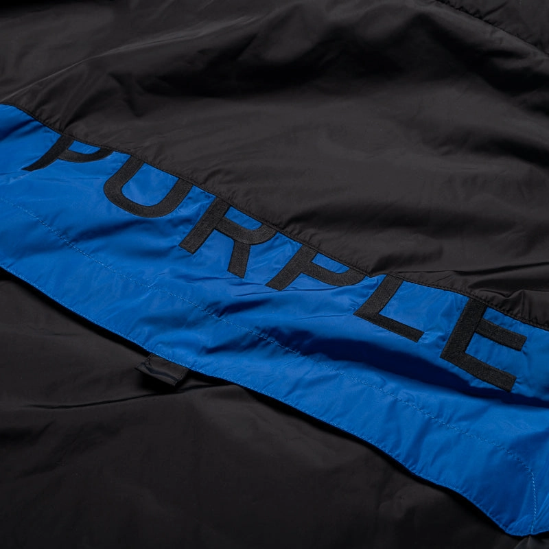 Street Light Saga Fit Purple Brand Color Blocked Track Jacket - Multi/Blue