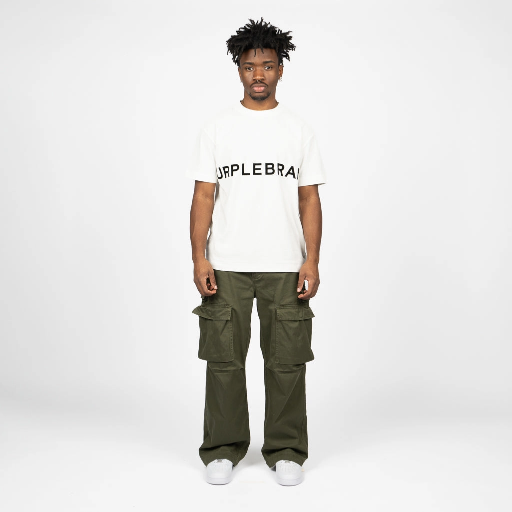 Purple Brand Double Pocket Cargo Pant - Green Flexible Joints Casual dress