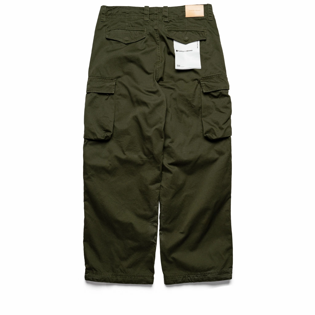 Purple Brand Double Pocket Cargo Pant - Green Layer Light Sharp Line