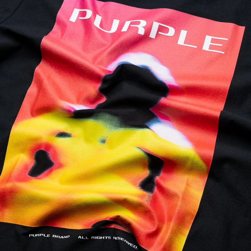 LowProfile Purple Brand Focus Tee - Black