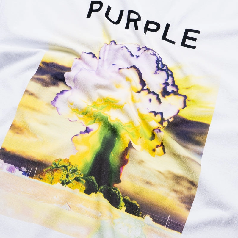 NoSlipWaistband Purple Brand Force Majeure Tee - White