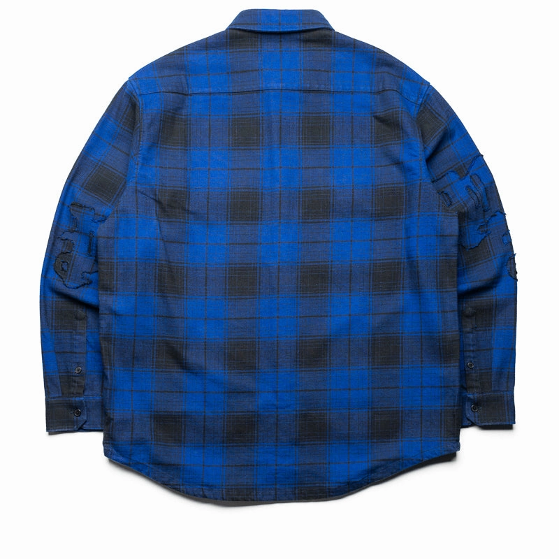 Purple Brand Gothic P Flannel Shirt - Blue Breath Skin