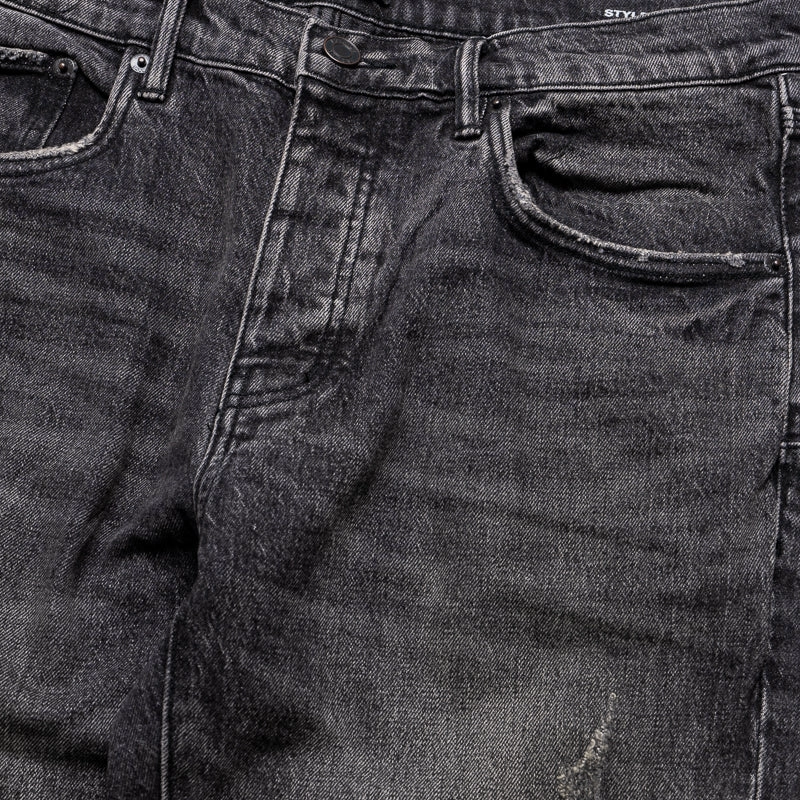 Spirit Glow Purple Brand Low Rise Skinny Leg Week Old Wash Jean - Black