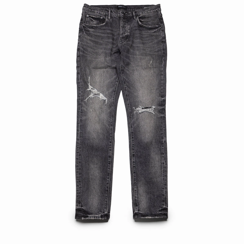 Modern Design Purple Brand Low Rise Skinny Leg Week Old Wash Jean - Black