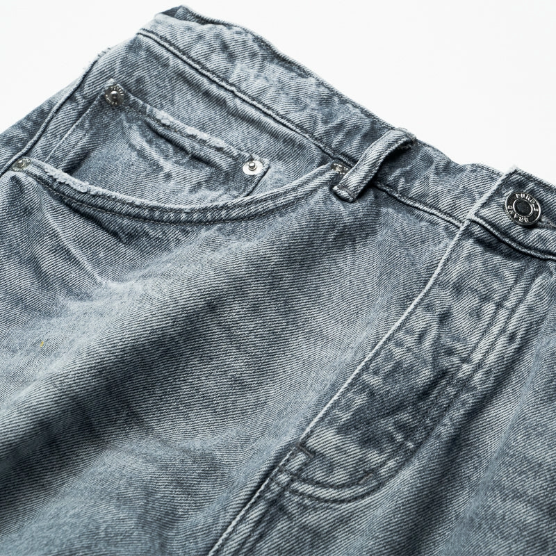 Purple Brand Mid Rise Slim Straight Faded New Jean - Slate Grey Summer Wear