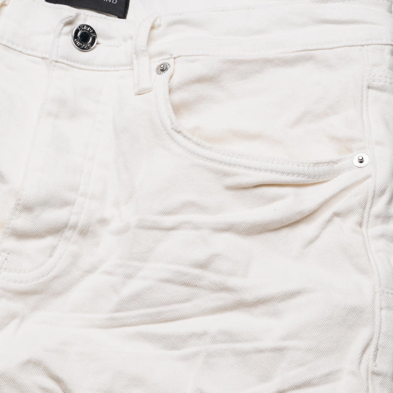 Casual dress Purple Brand Mid Rise Slim Straight Leg Supernova Straight Jean - White