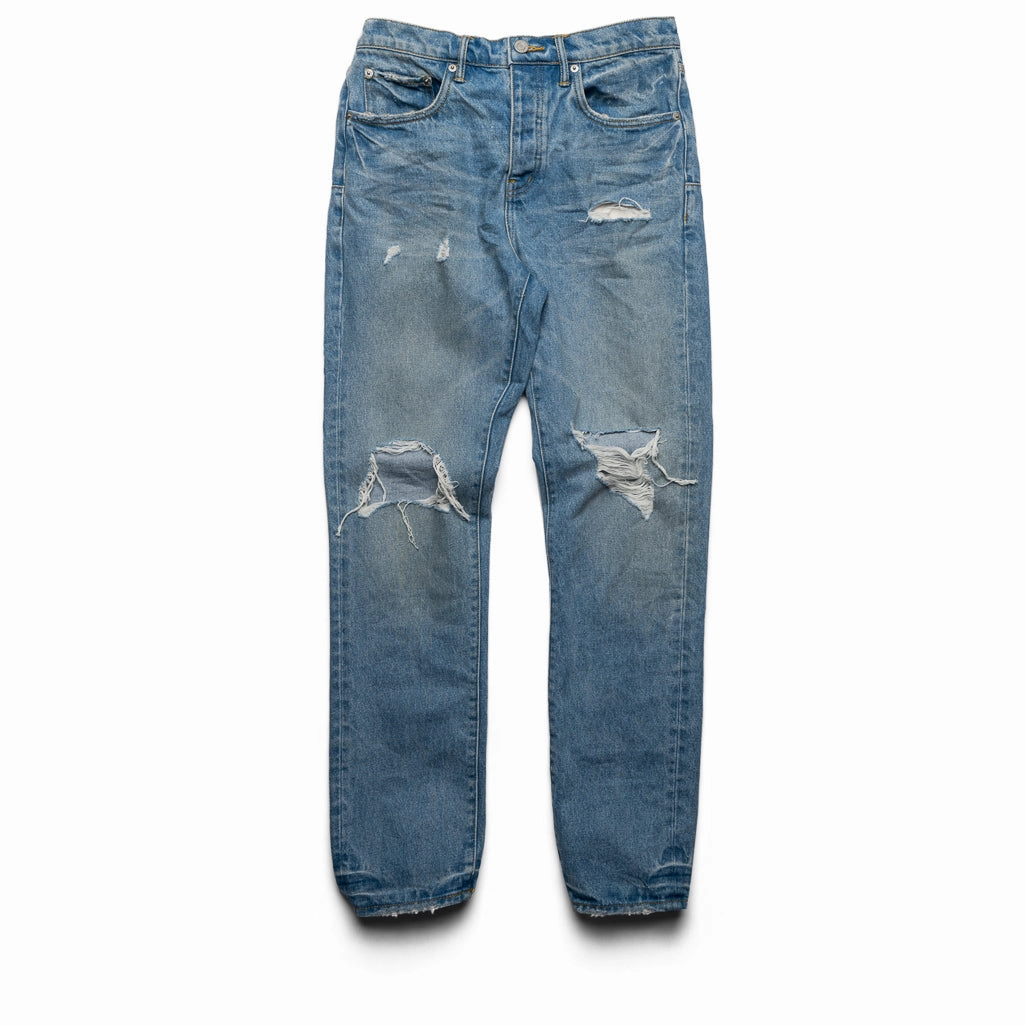 QuickAccessPockets Purple Brand Mid Rise Slim Straight Vintage Blowout Jean - Light Indigo