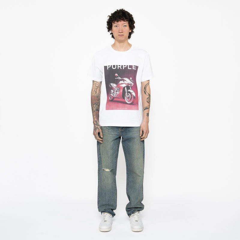 Warm Fashion Purple Brand Mid Rise Straight Leg Hadley Vintage Jean - Mid Indigo