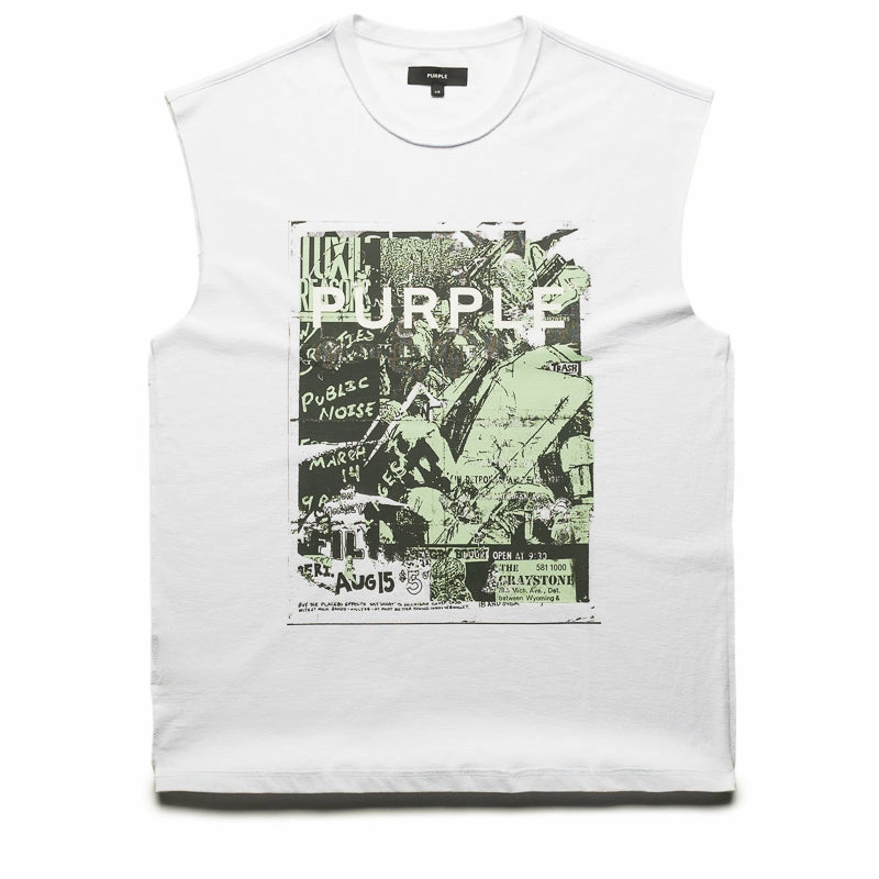 Craft Core Purple Brand Noise Tank Top - White