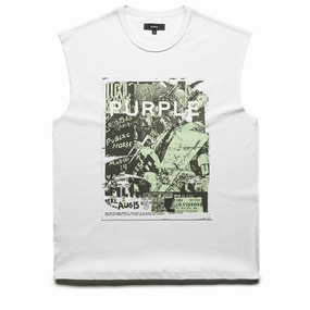 Craft Core Purple Brand Noise Tank Top - White