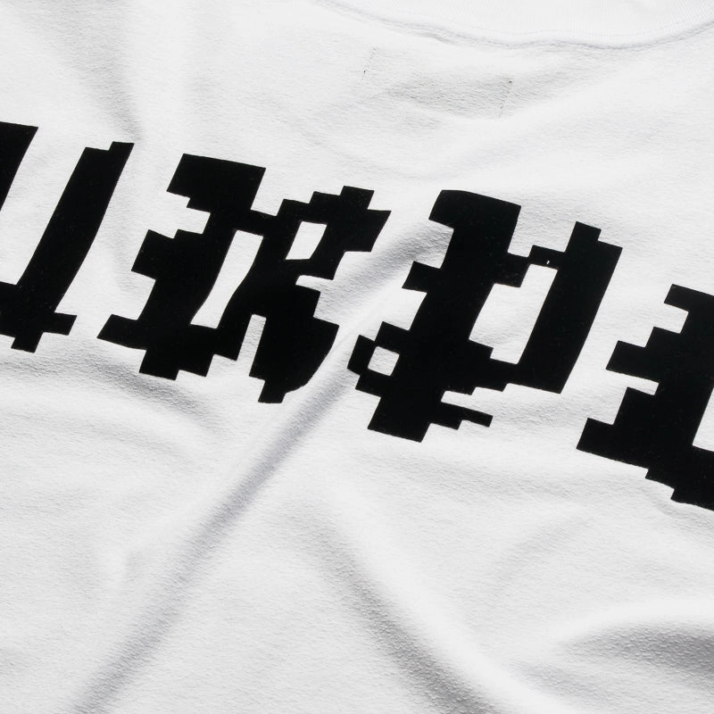 Purple Brand Pixelated Gothic Tee - White Design Soul
