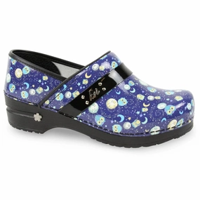 Heat Resistant Outsole Sanita Space Owls Women Clog In Navy-73478816-029