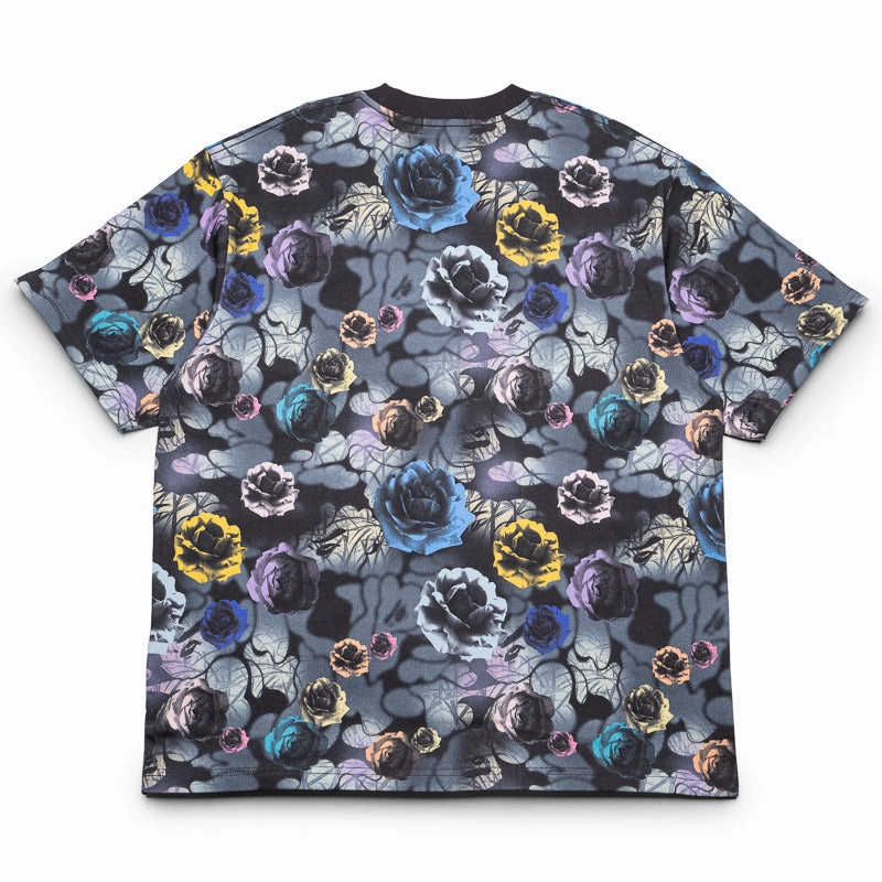 Luxury Touch A Bathing Ape Floral Camo Logo Tee - Black