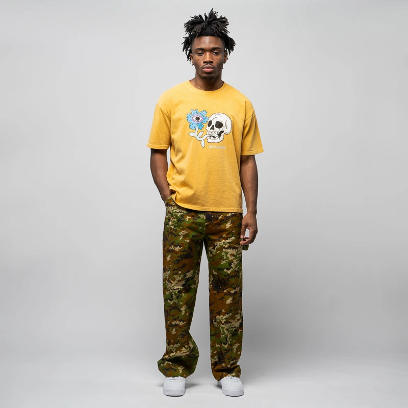 Alchemist Floral Skull Tee - Paprika Relaxed Wear Basic Wear
