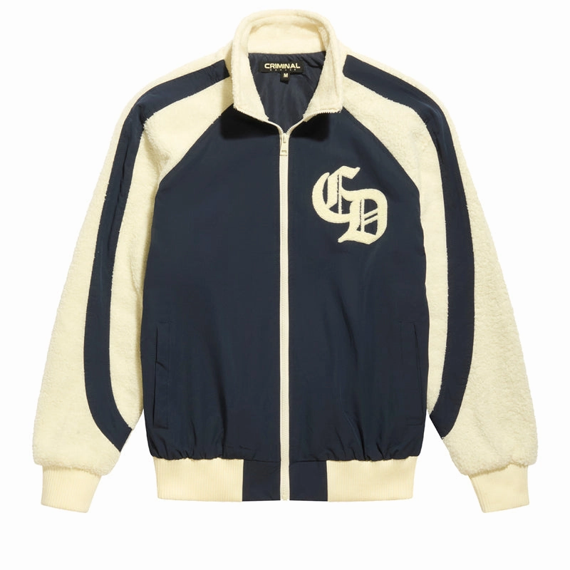 Criminal Damage Micro Sherpa Jacket - Blue Lightweight Jacket Street Fest