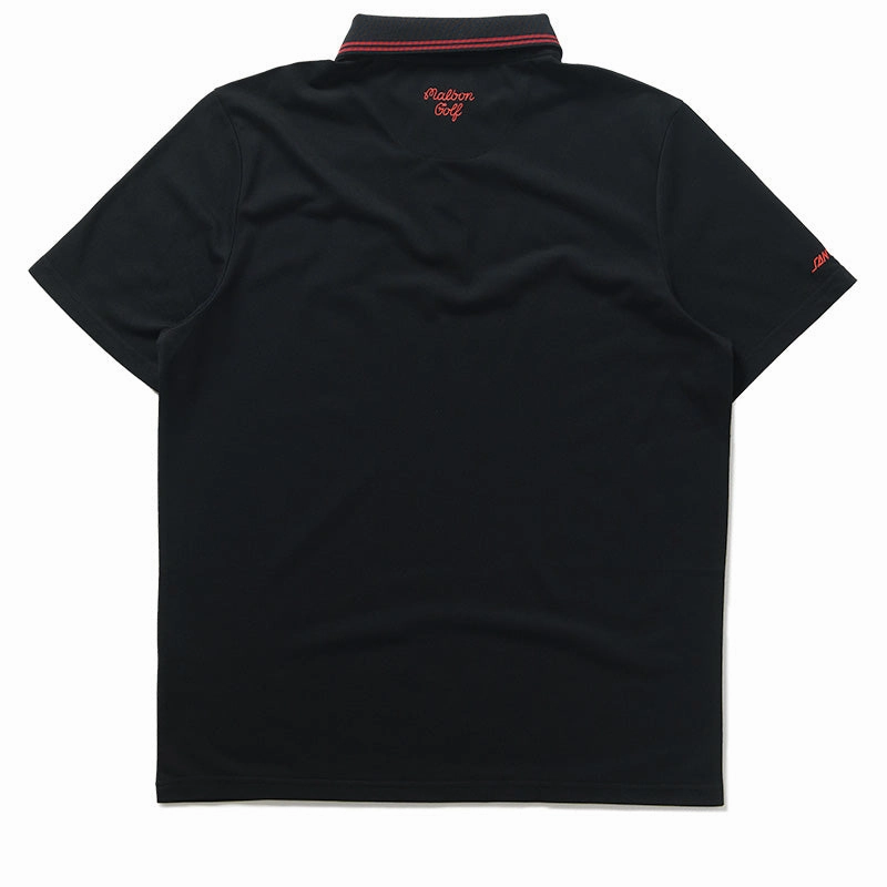 Strong Soul AntiPillingCloth Malbon Golf x Santa Cruz Fairway Polo - Black