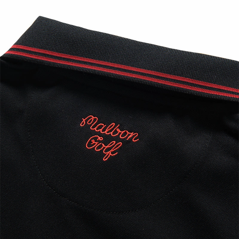 Malbon Golf x Santa Cruz Fairway Polo - Black Cozy Fit Relaxed Jeans