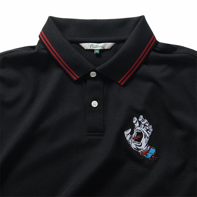 High-Quality Fabric Stylish Scarf Malbon Golf x Santa Cruz Fairway Polo - Black