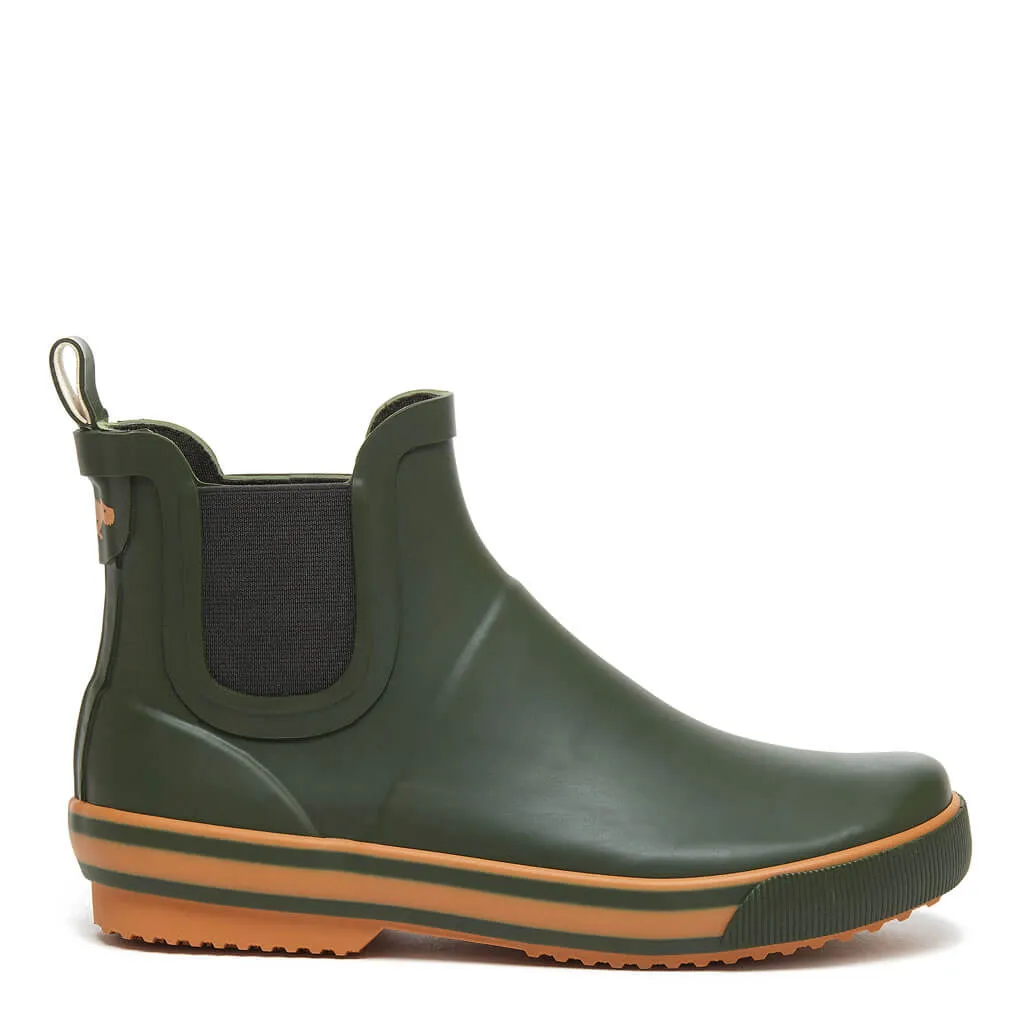 Rainbow Green Rain Bootie Shock-absorbing Open Toe Design