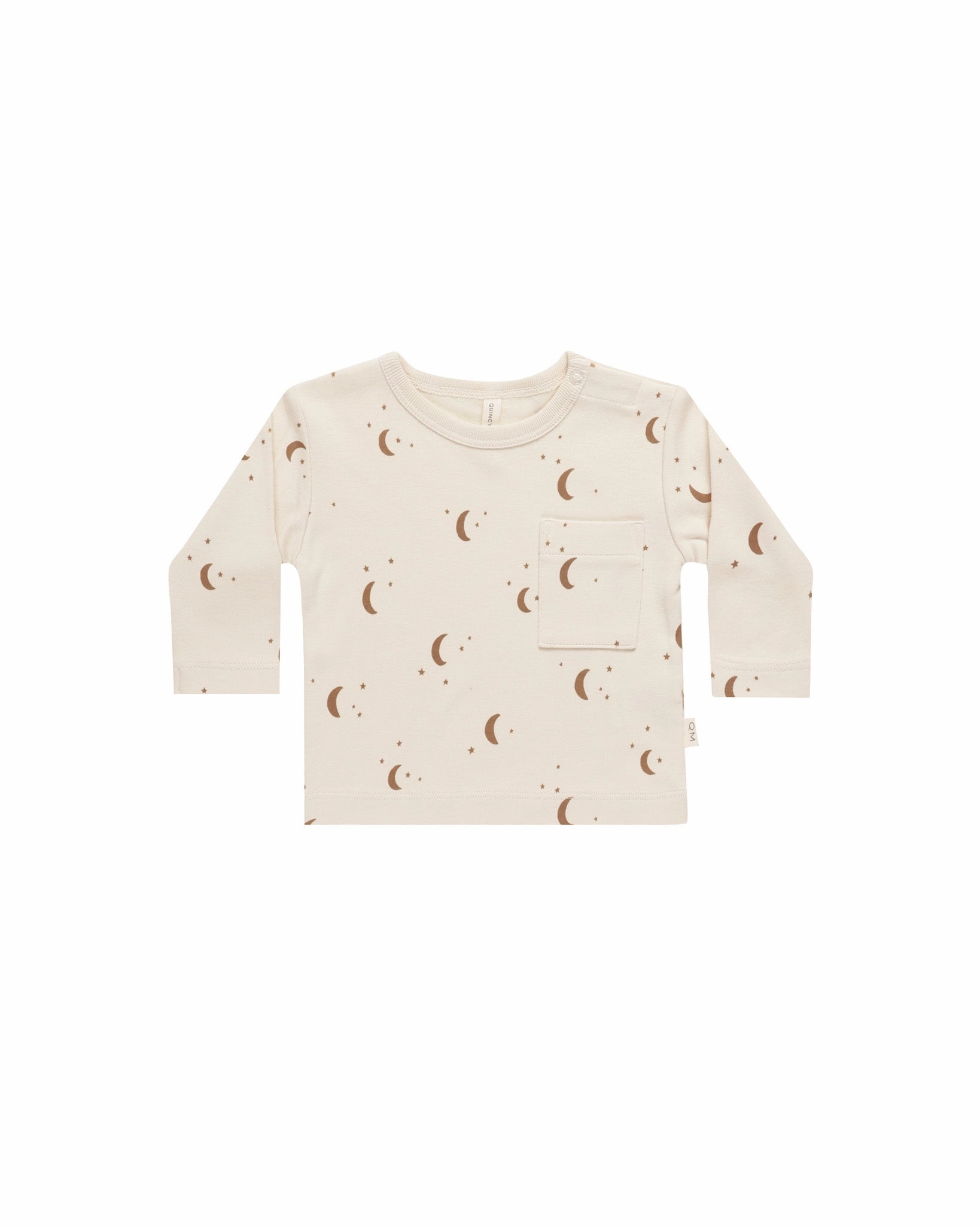 Long Sleeve Pocket Tee | Moons AdjustableWaistband Soft Sweater