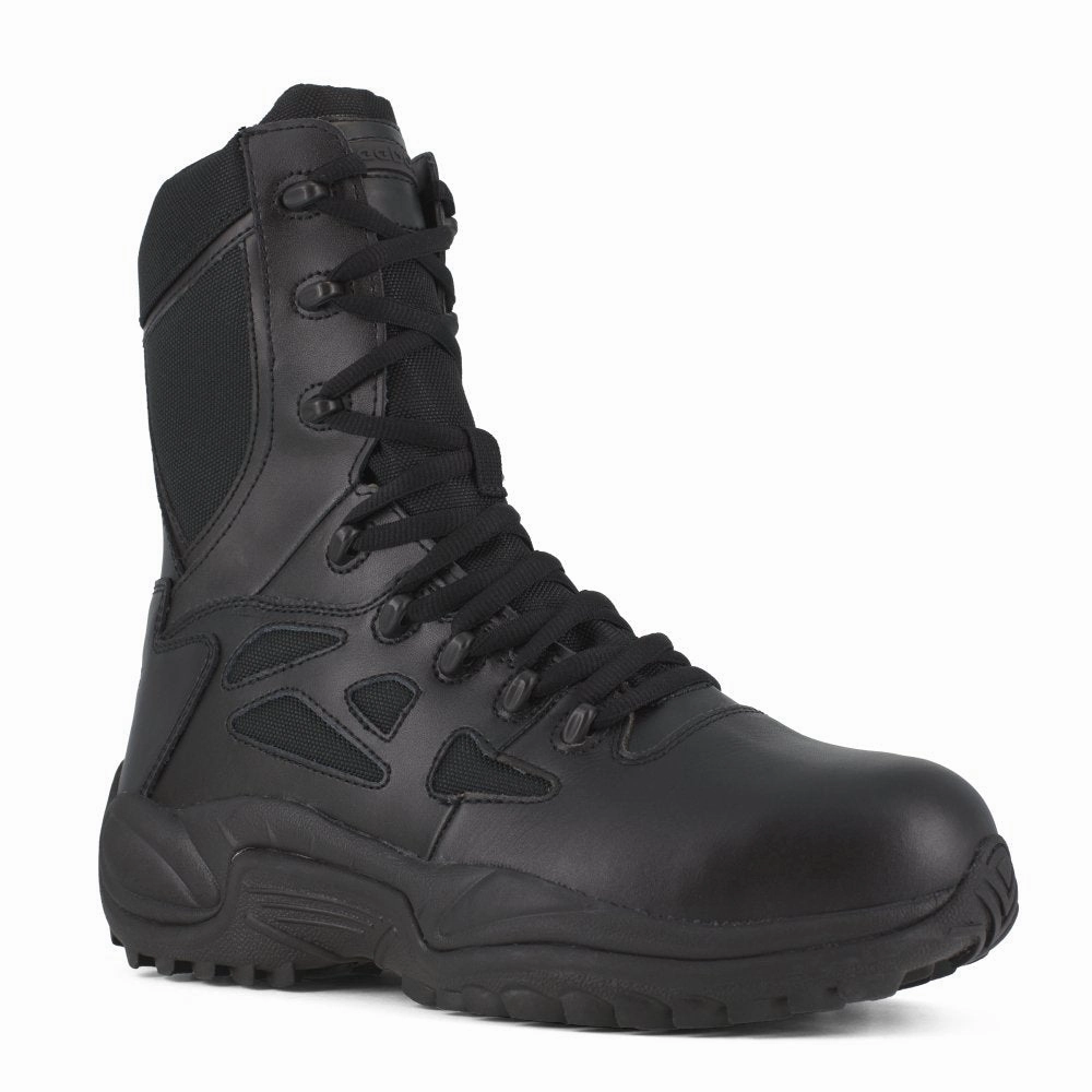 performance trail sneakers Reebok 8" Stealth Tactical Boot With Side Zipper Women's Composite Toe Rb874 In Black